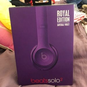 Beats Solo 2 royal violet NWOT